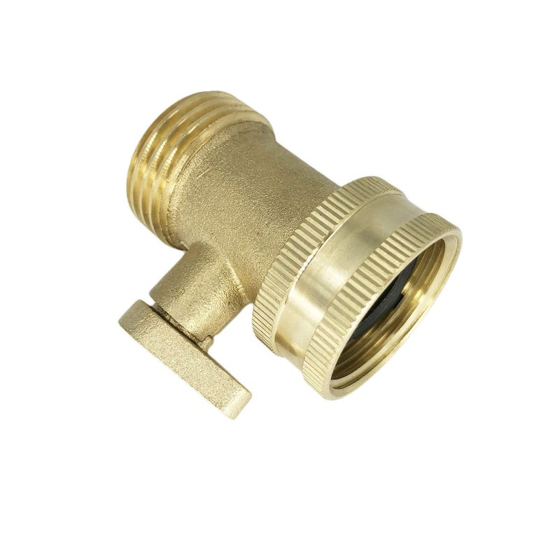 cozyou Heavy Duty Brass Jet Sweeper Sprayer Nozzle with Garden Hose Shut Off Valve Connectors - Image 2